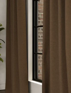 Brushed Eyelet Blackout Thermal Curtains