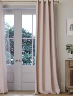 Brushed Eyelet Blackout Thermal Curtains