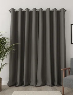 Brushed Eyelet Blackout Thermal Curtains