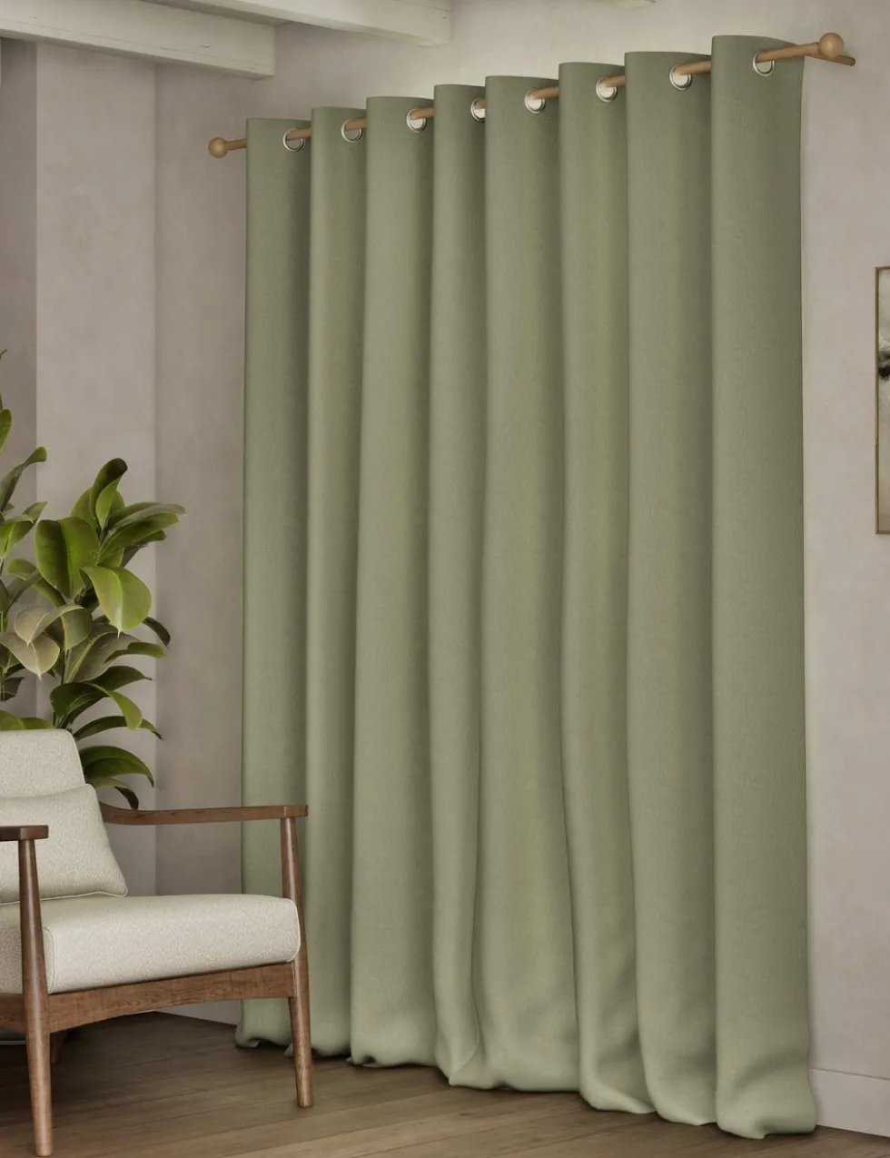 Brushed Eyelet Ultra Thermal Blackout Curtains