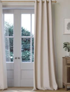 Brushed Eyelet Ultra Thermal Blackout Curtains