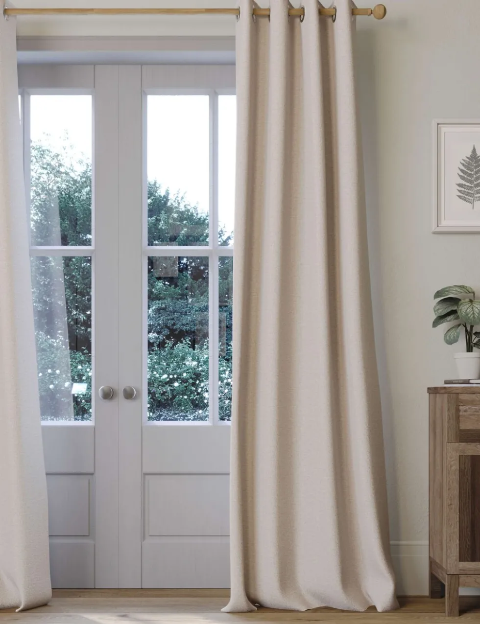 Brushed Eyelet Ultra Thermal Blackout Curtains