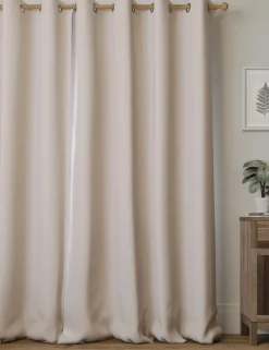 Brushed Eyelet Ultra Thermal Blackout Curtains
