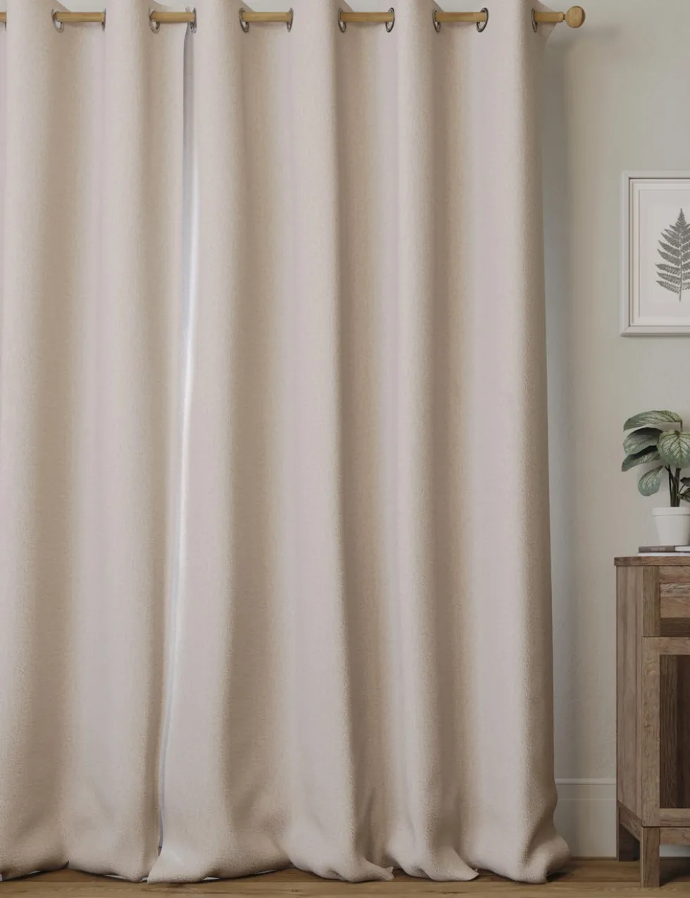 Brushed Eyelet Ultra Thermal Blackout Curtains