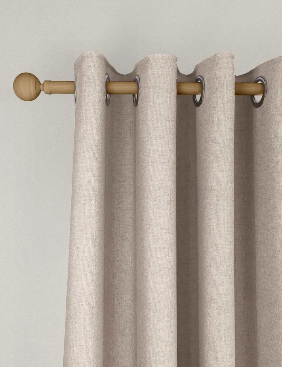 Brushed Eyelet Ultra Thermal Blackout Curtains