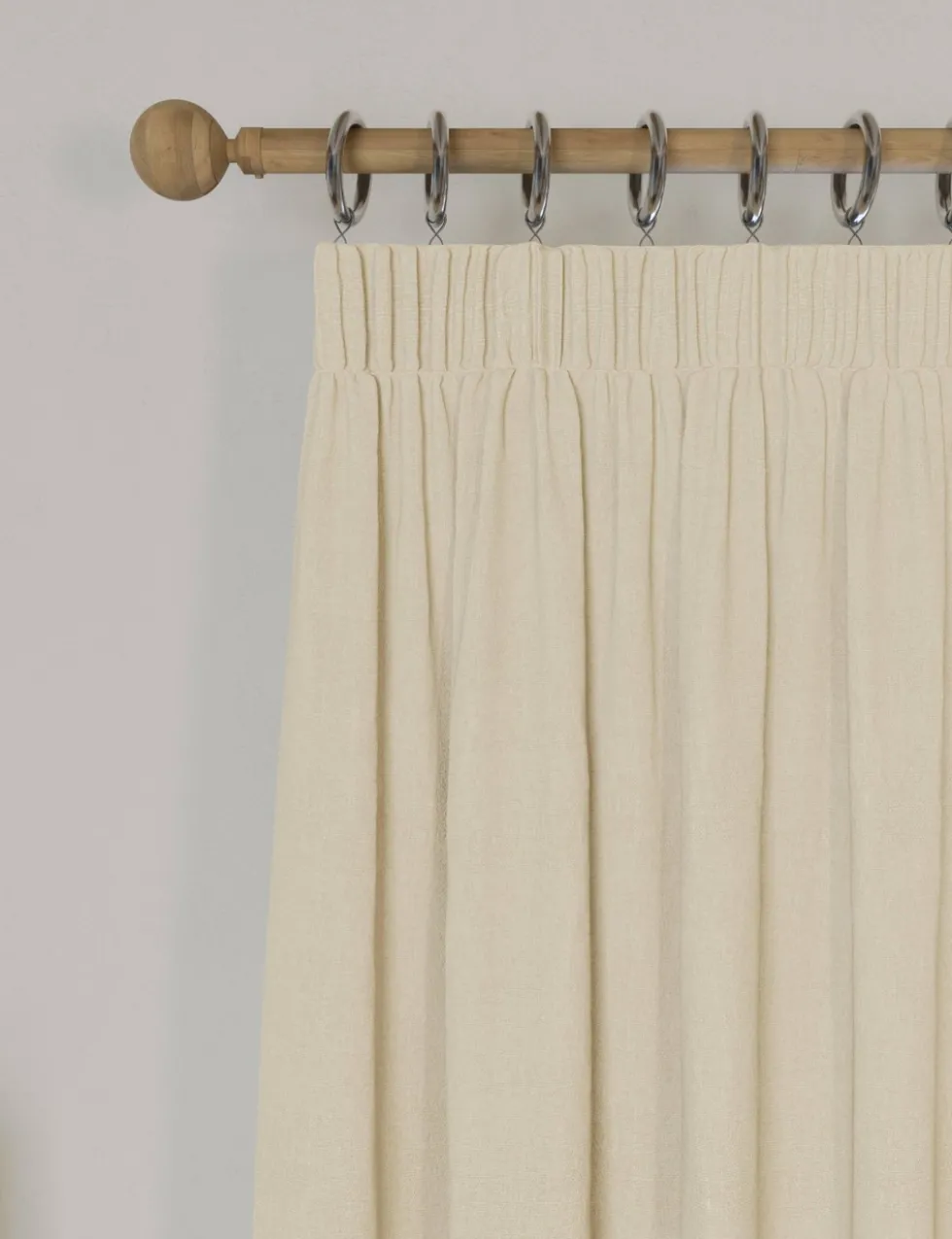 Brushed Pencil Pleat Blackout Thermal Curtains