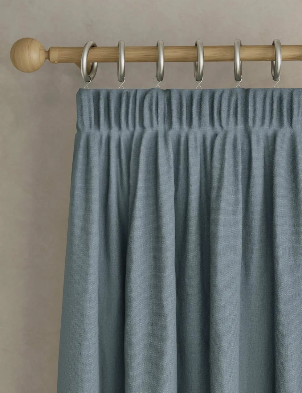 Brushed Pencil Pleat Blackout Thermal Curtains