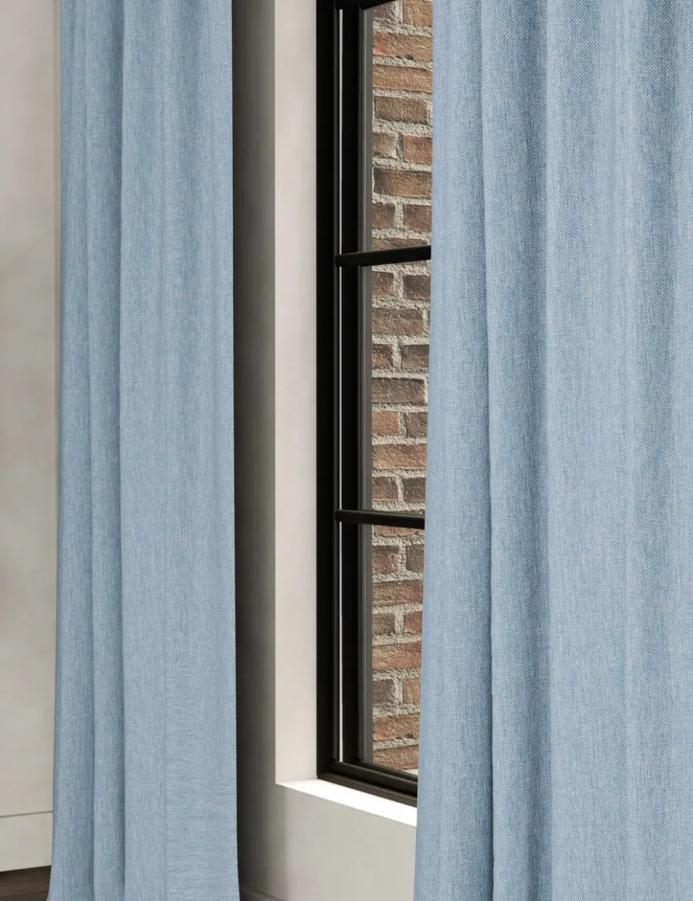 Brushed Pencil Pleat Blackout Ultra Thermal Curtains