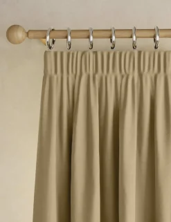 Brushed Pencil Pleat Blackout Thermal Curtains