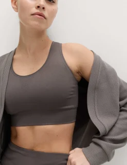 Brushed Ribbed Relaxed Shrug