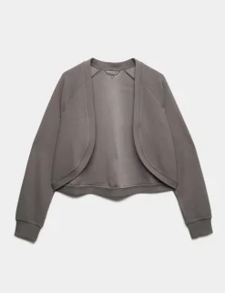 Brushed Ribbed Relaxed Shrug