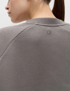 Brushed Ribbed Relaxed Shrug