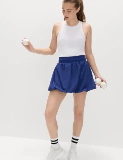 Bubble Hem High Waisted Skort