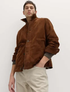 Burnished Suede Chore Jacket