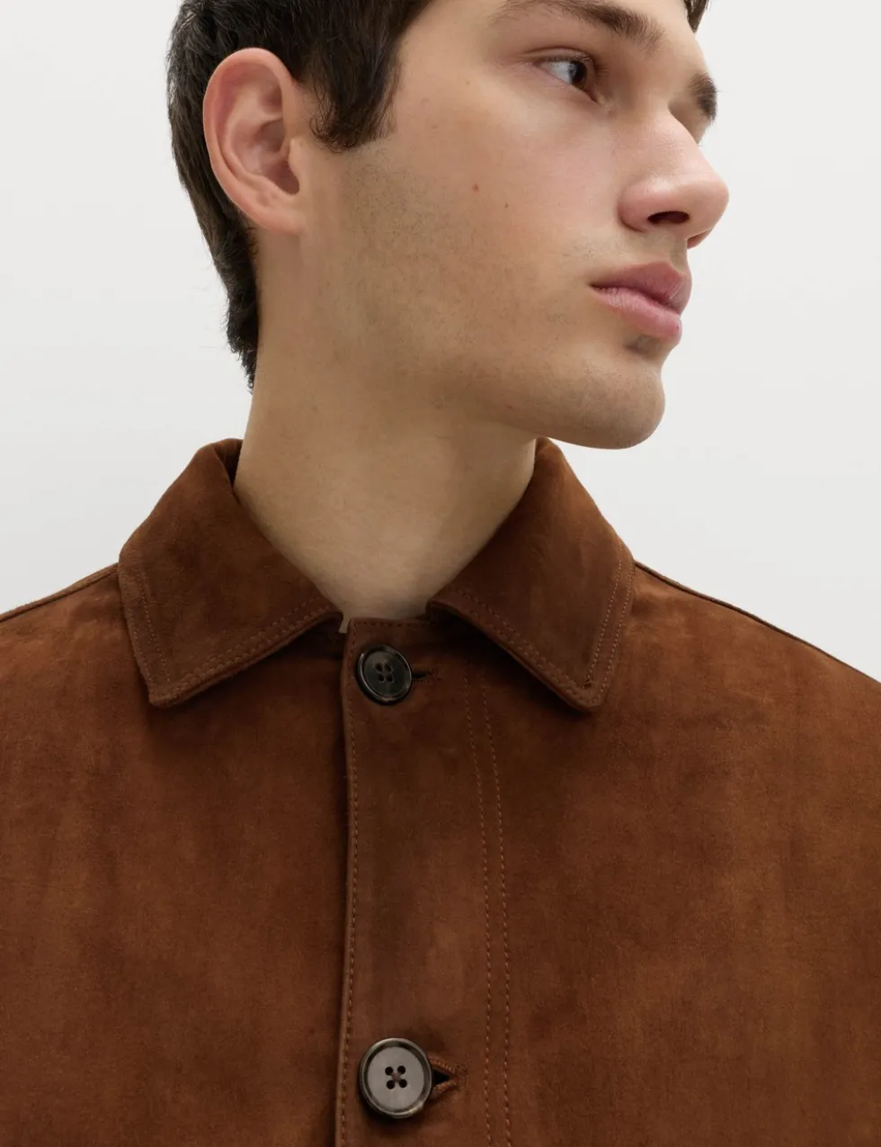Burnished Suede Chore Jacket