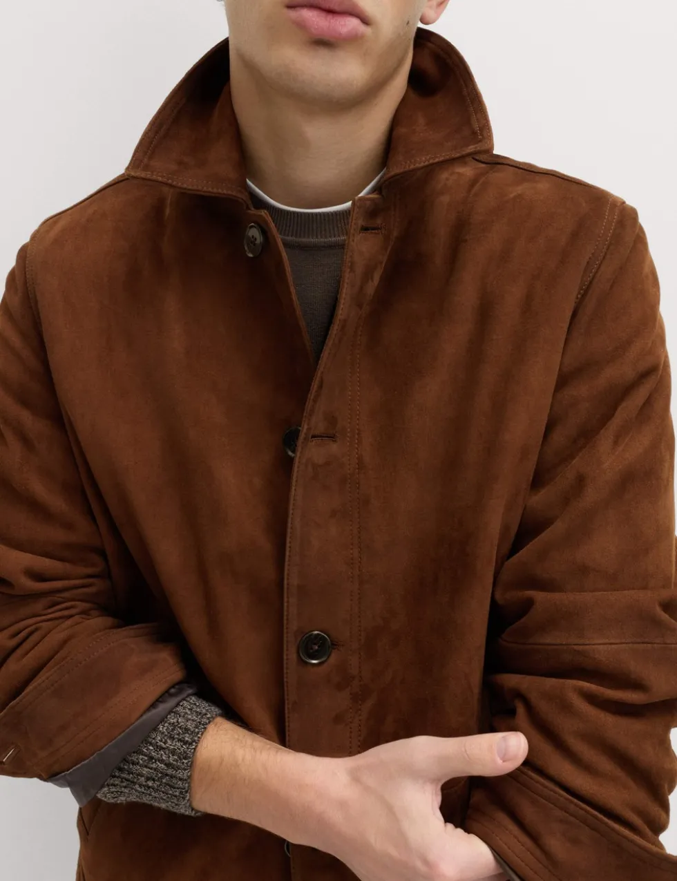 Burnished Suede Chore Jacket
