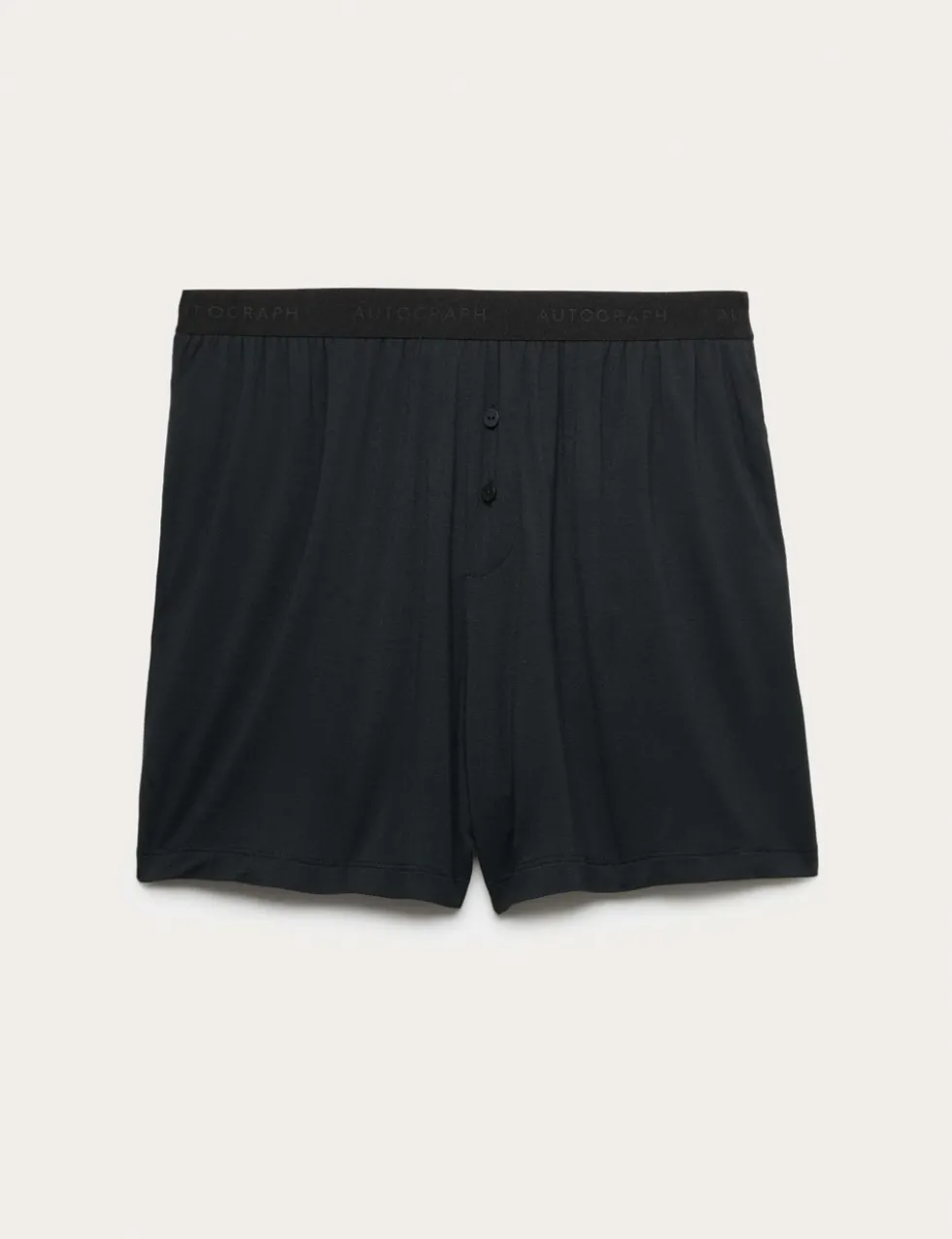 Button Fly Detail Pyjama Shorts