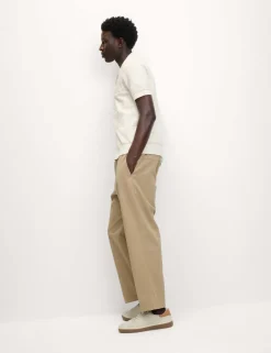 Button-Through Patchwork Knitted Polo Shirt
