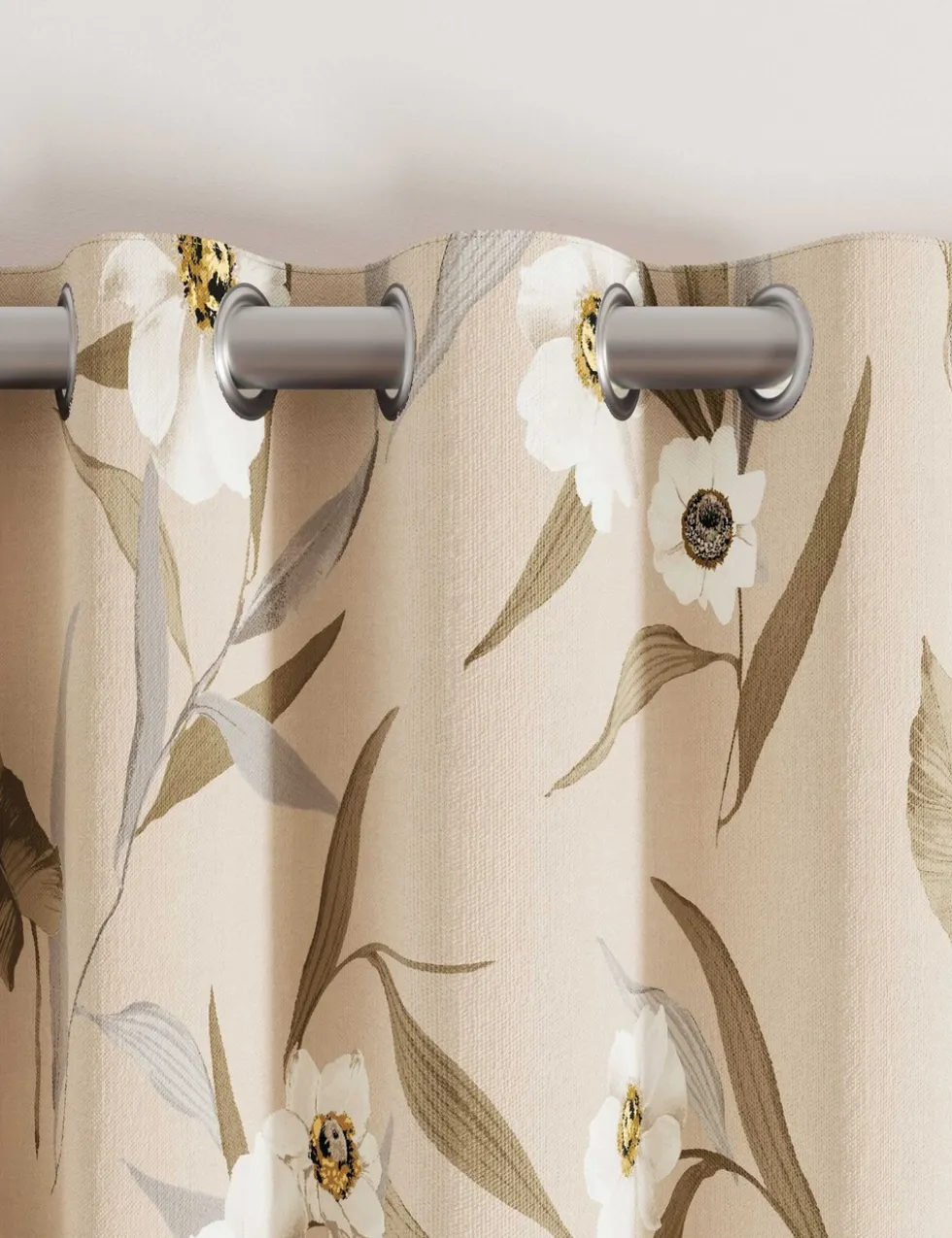 Cabana Lined Eyelet Curtains