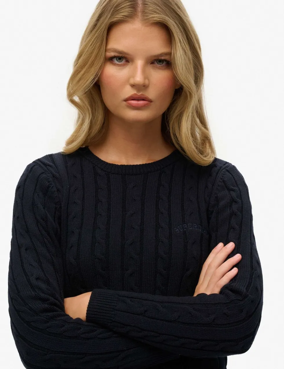 Cable Knit Crew Neck Jumper