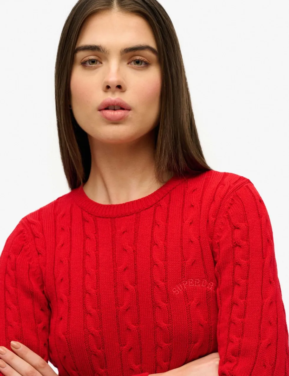 Cable Knit Crew Neck Jumper