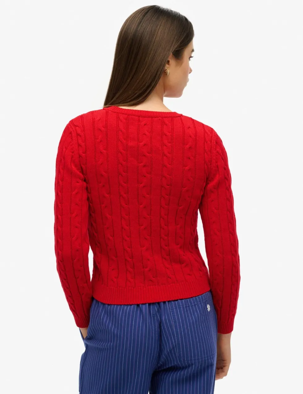 Cable Knit Crew Neck Jumper