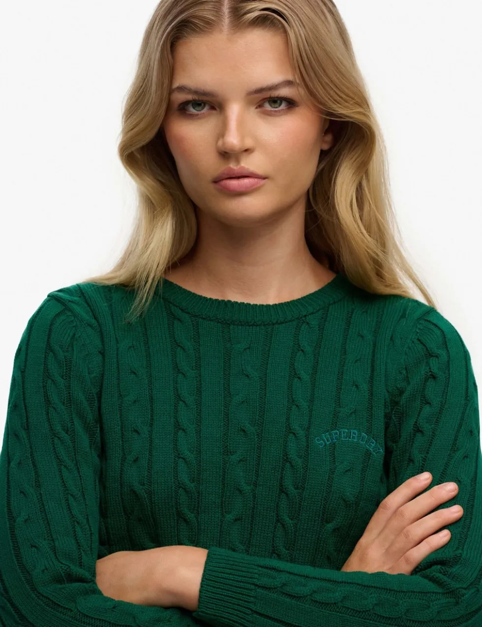 Cable Knit Crew Neck Jumper