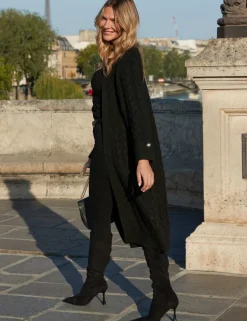 Cable Knit Longline Cardigan
