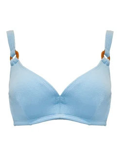 Cali Wired Ring Detail Plunge Bikini Top
