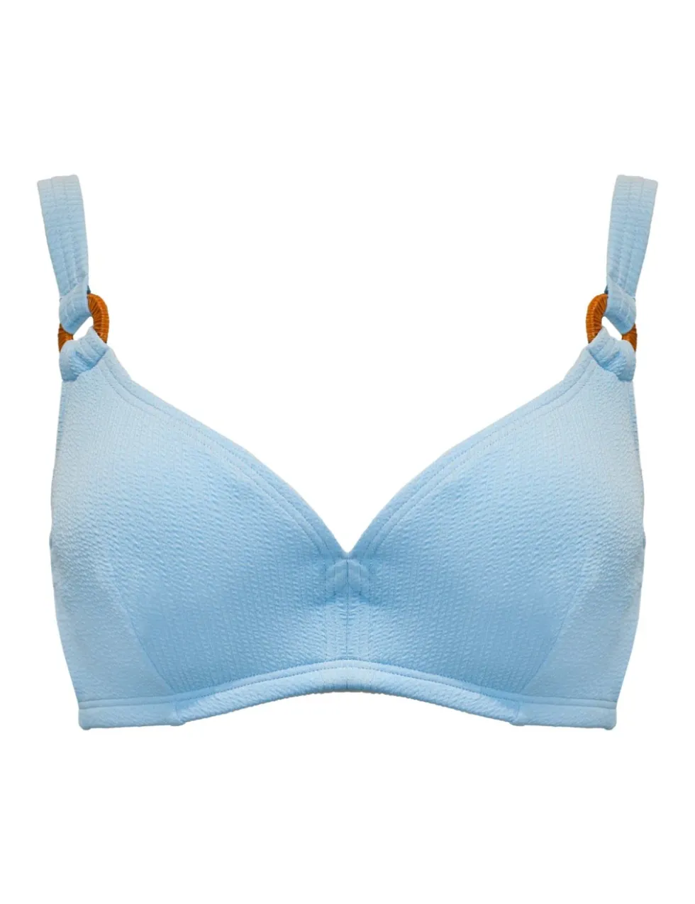 Cali Wired Ring Detail Plunge Bikini Top