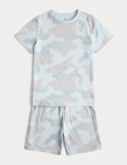 Camouflage Patterned Short Pyjamas (1-16 Yrs)