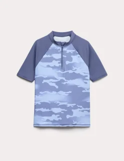 Camouflage Print Rash Vest (6-16 Yrs)