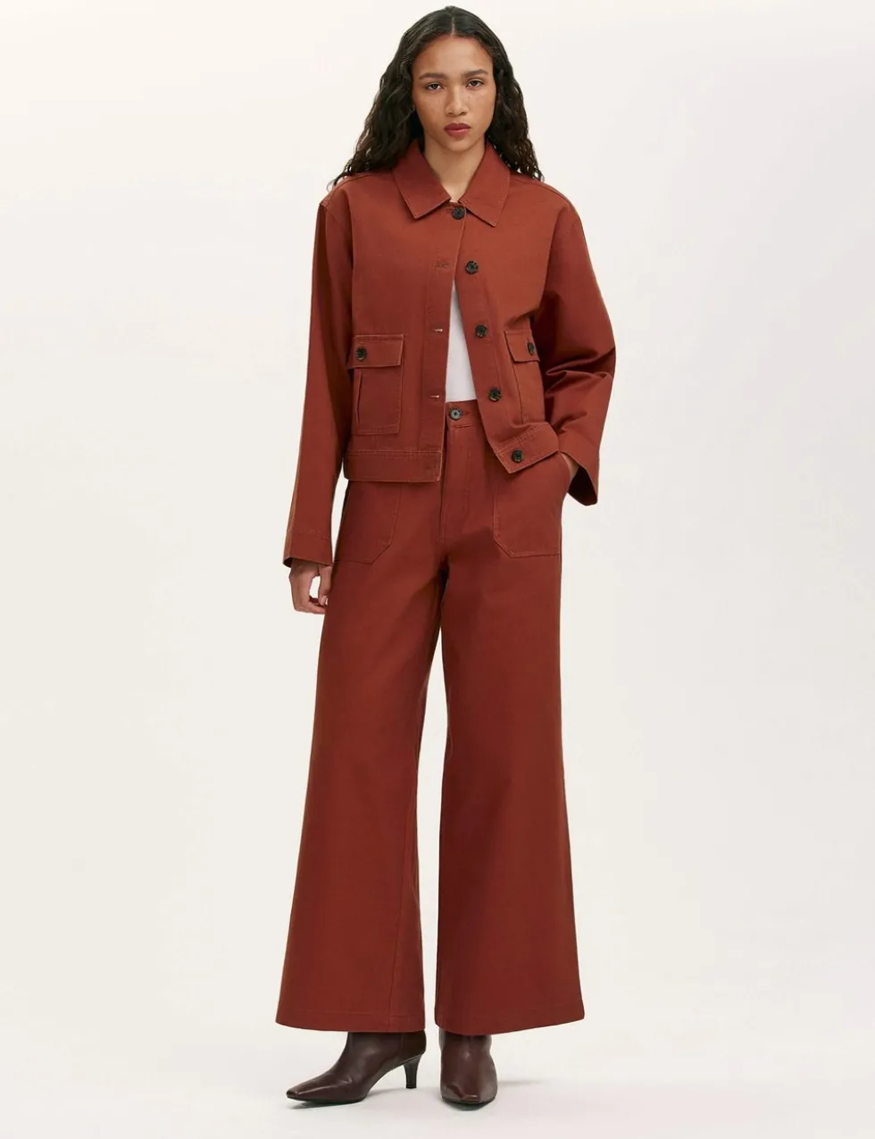 Canvas Collared Utility Jacket