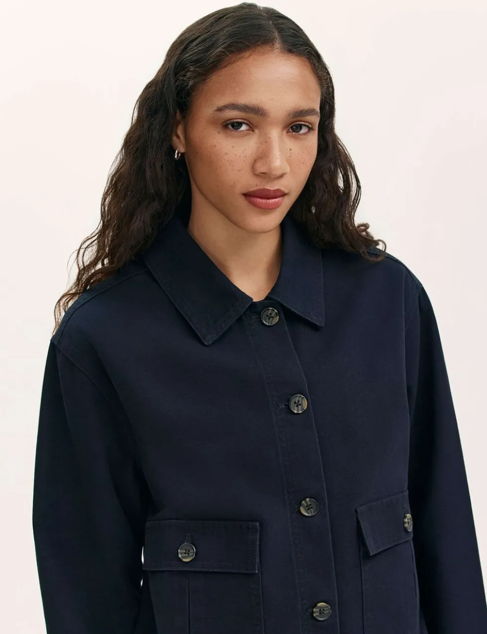 Canvas Collared Utility Jacket