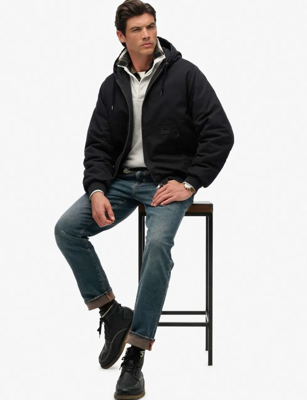 Canvas Hooded Parka Jacket