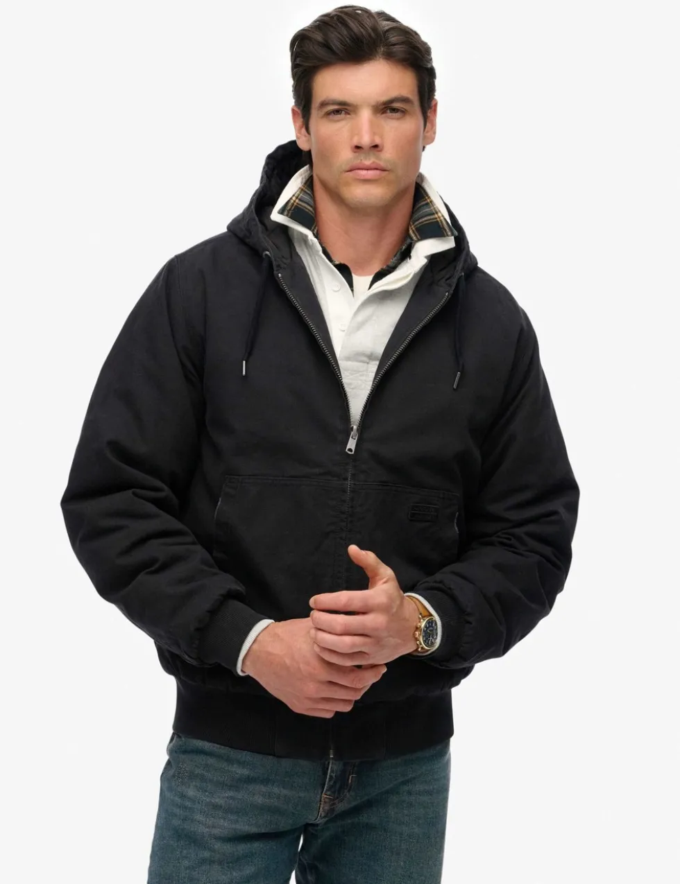 Canvas Hooded Parka Jacket