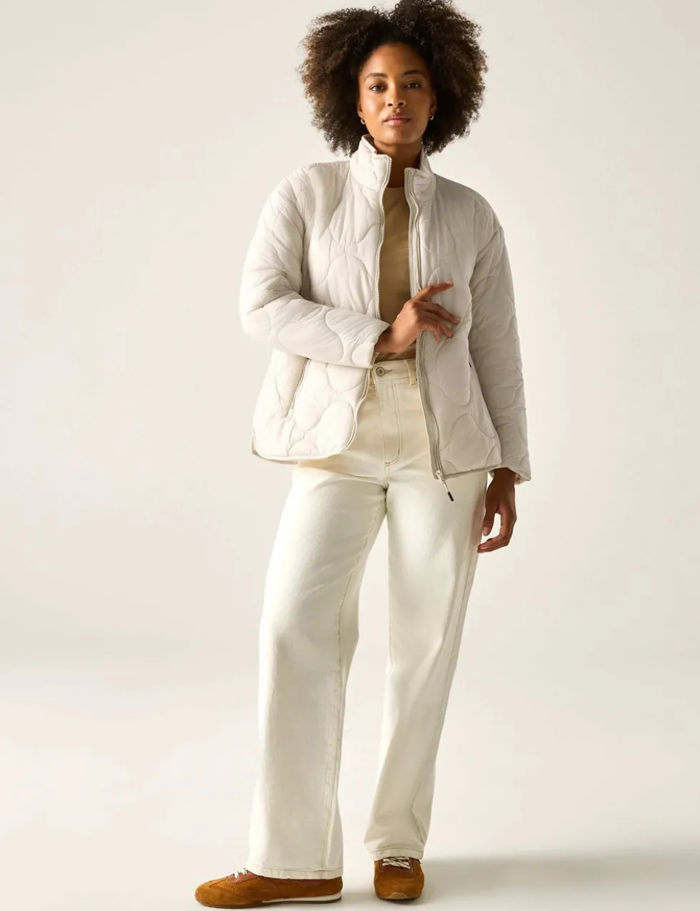 Carlotte Padded Quilted Zip Up Jacket