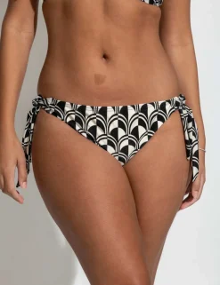 Casablanca Printed Tie Side Bikini Bottoms