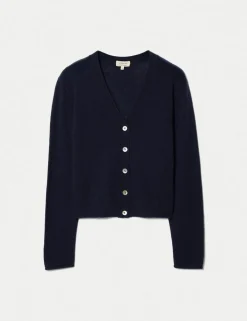 Cashmere Blend V-Neck Cardigan