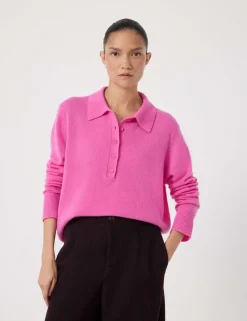 Cashmere Rich Collared Polo Jumper