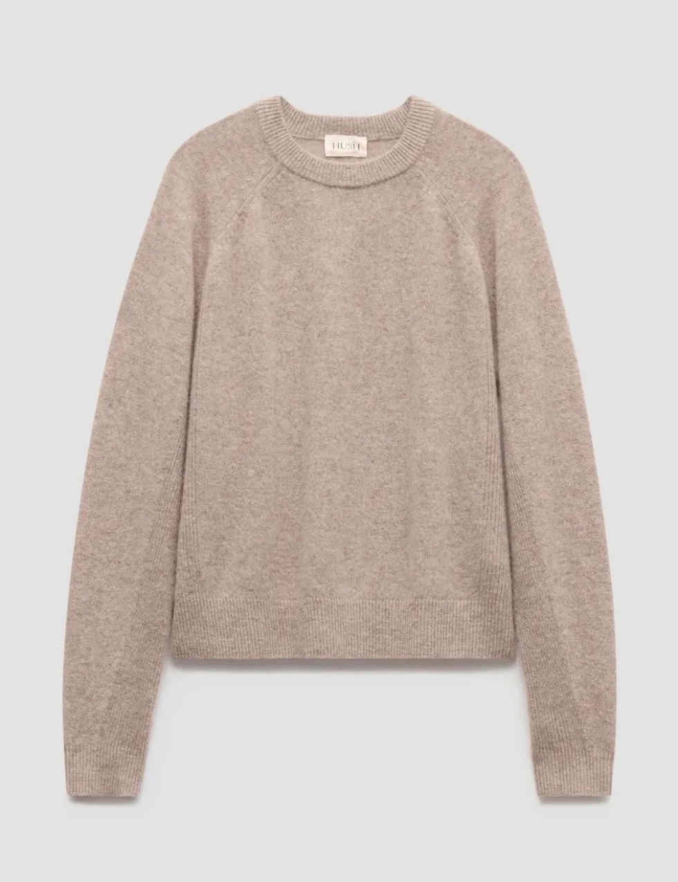 Cashmere Rich Textured Crew Neck Jumper
