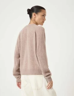 Cashmere Rich Textured Crew Neck Jumper