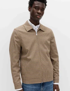Checked Harrington Jacket