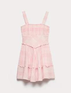 Checked Mini Dress (6-16 Yrs)