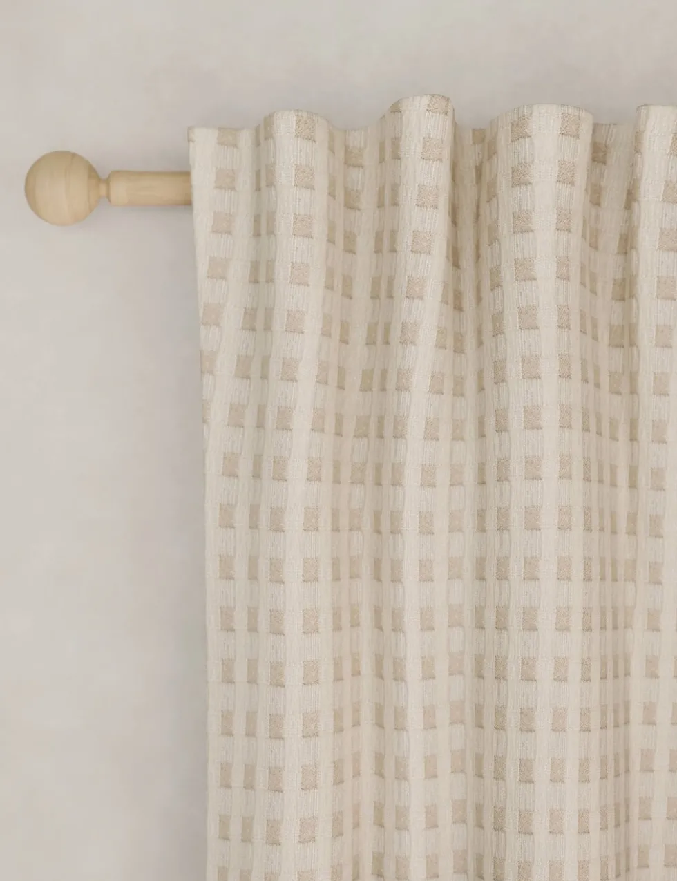 Chenille Gingham Multiway Blackout Curtains
