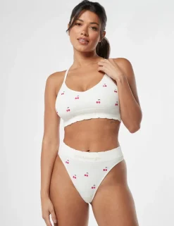 Cherry Embroidered Bralette
