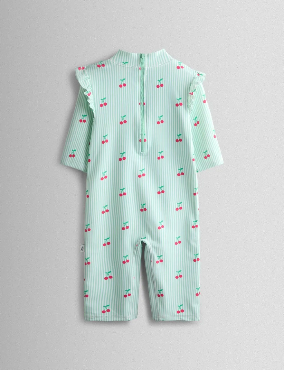 Cherry Stripe Frill All In One (0 Mths-5 Yrs)