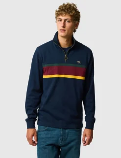 Chesterfield Pure Cotton Half Zip Sweatshirt