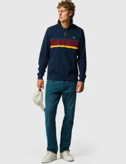 Chesterfield Pure Cotton Half Zip Sweatshirt