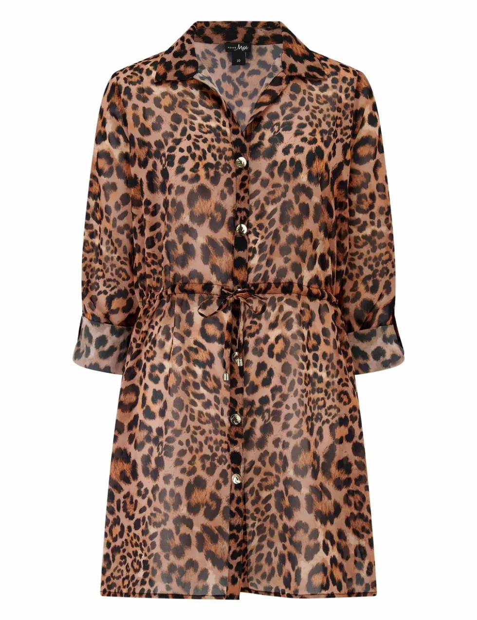 Chiffon Button Through Beach Shirt